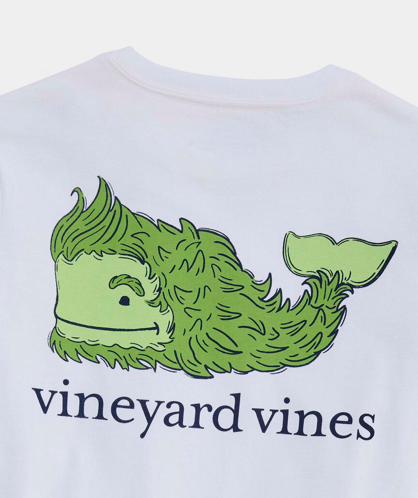 Vineyard Vines Boys' Holiday Grump Whale Long-Sleeve Pocket Tee