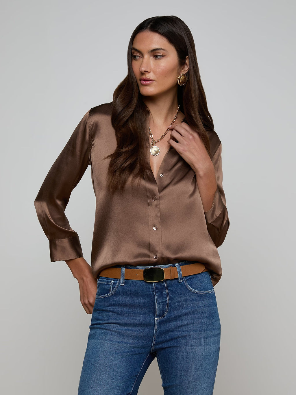 L'Agence Dani Silk Blouse