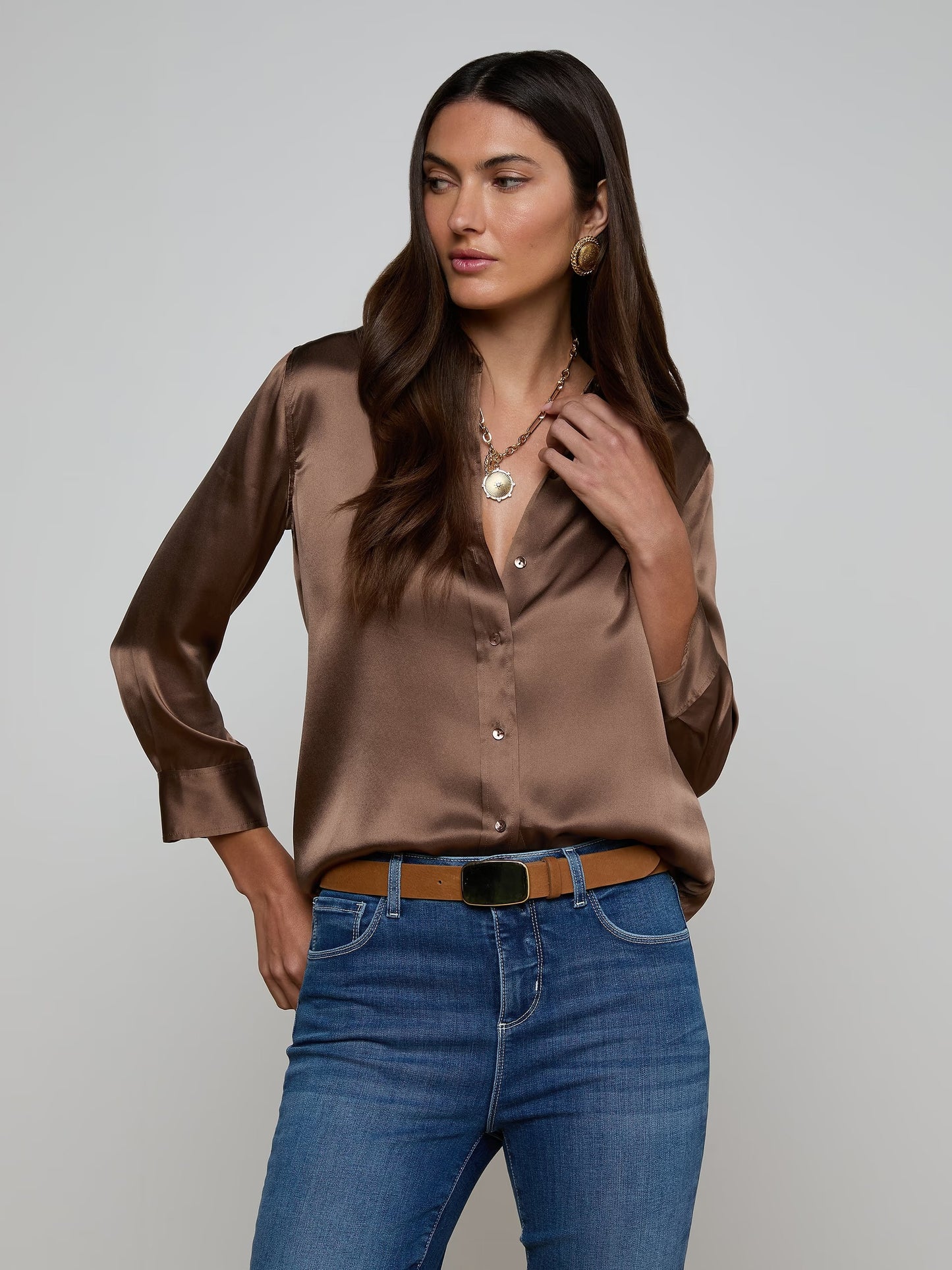 L'Agence Dani Silk Blouse