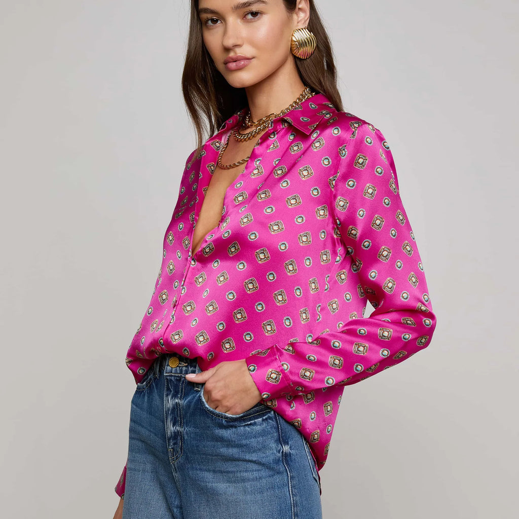 L'Agence Tyler Silk Blouse