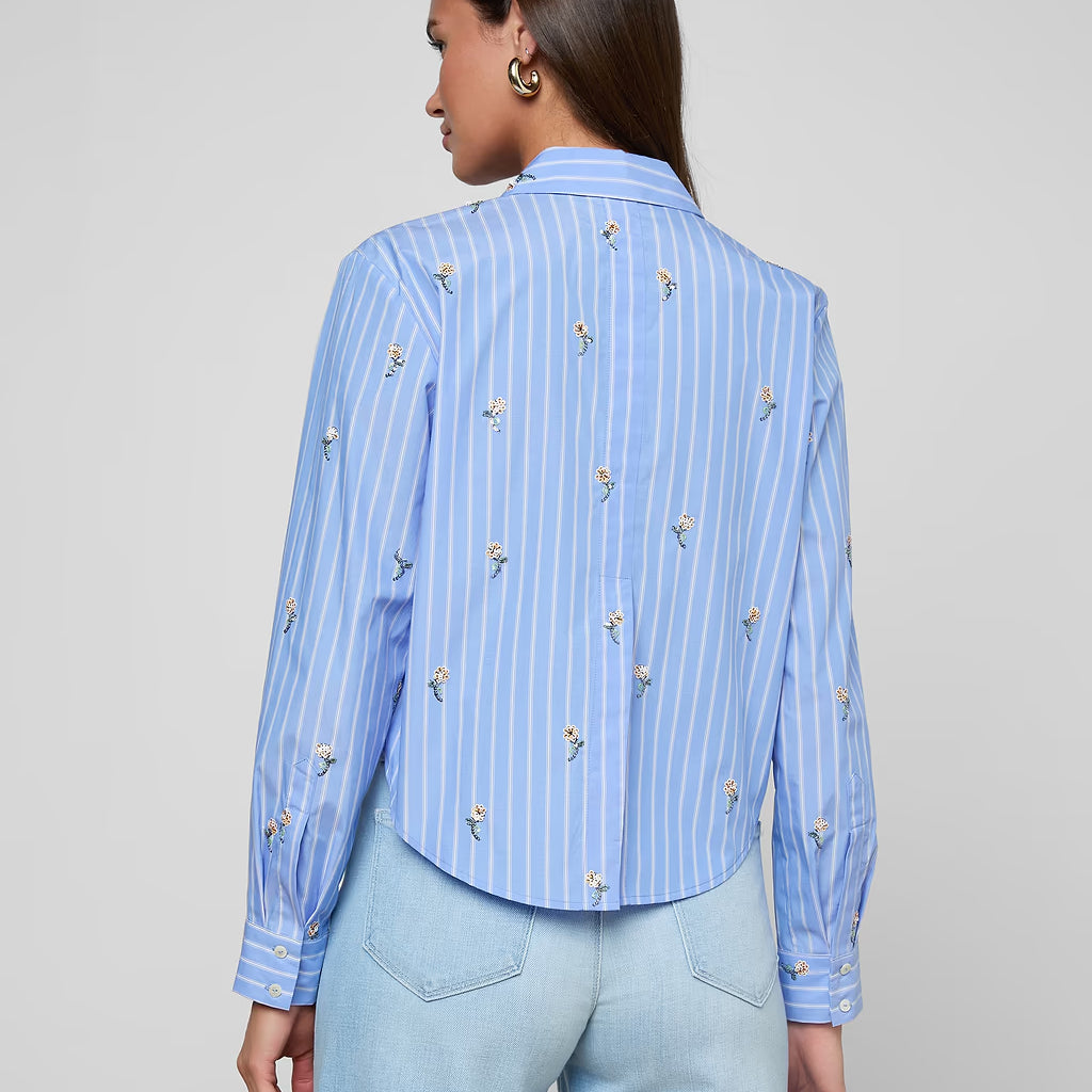 L'Agence Cosette Sequined Shirt