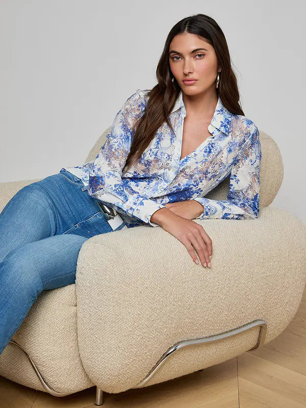L'Agence Maia Lace Blouse