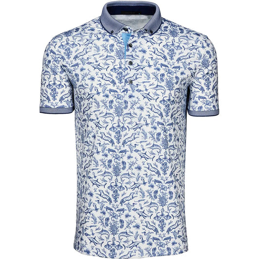 Greyson Coral Curiosities Polo