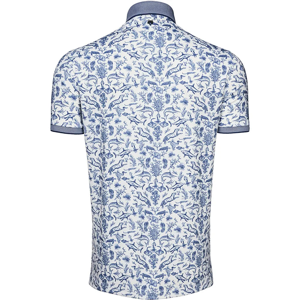 Greyson Coral Curiosities Polo