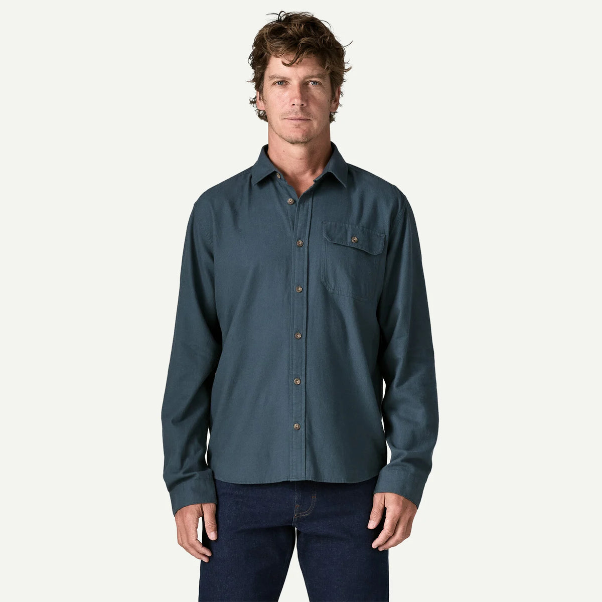 Patagonia Men's Long-Sleeved Lightweight Fjord Flannel Shirt