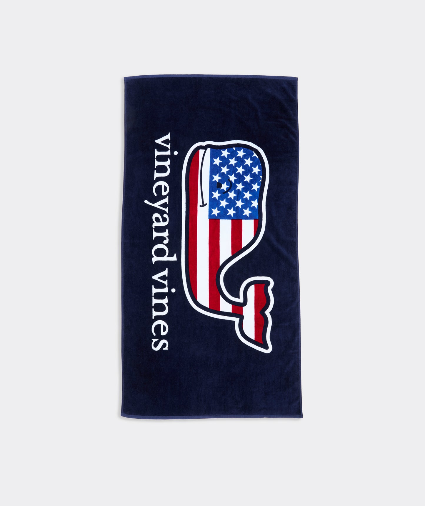 Vineyard Vines American Flag Whale Beach Towel