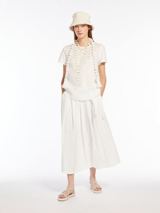 Max Mara Donata Cotton Poplin Skirt