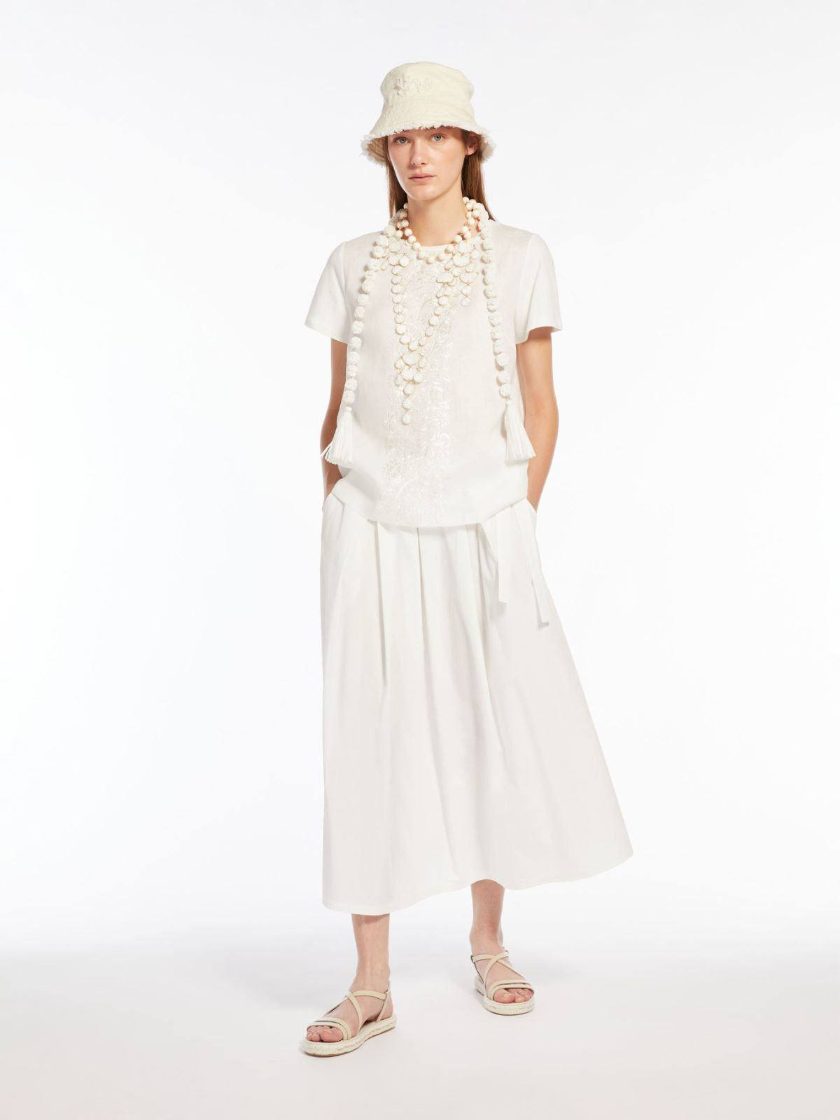 Max Mara Donata Cotton Poplin Skirt