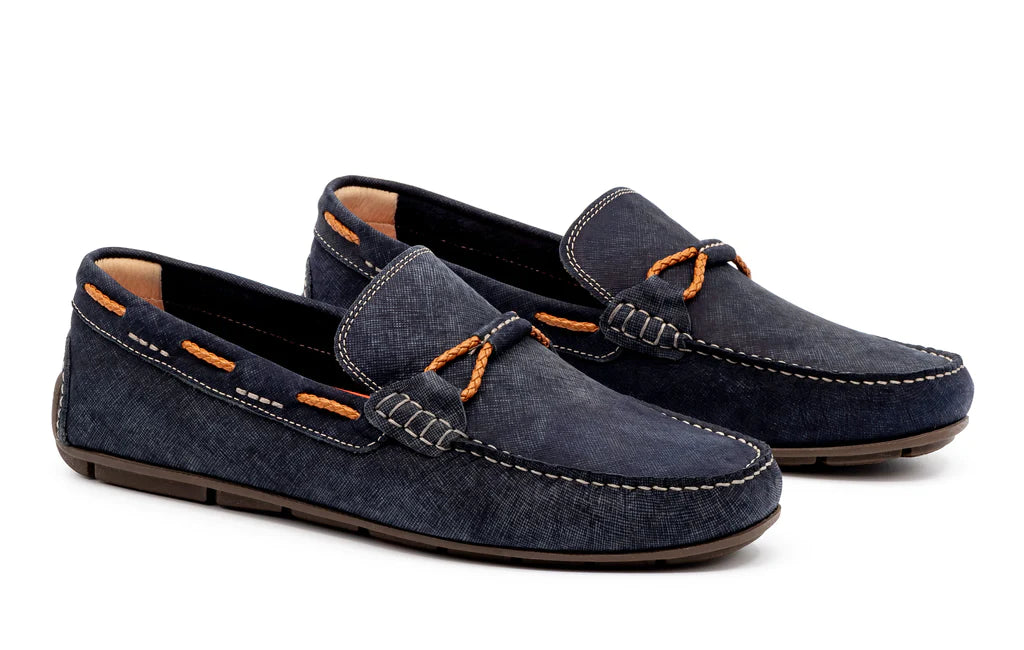 Martin Dingman Bermuda Nubuck Braided Bit Loafers