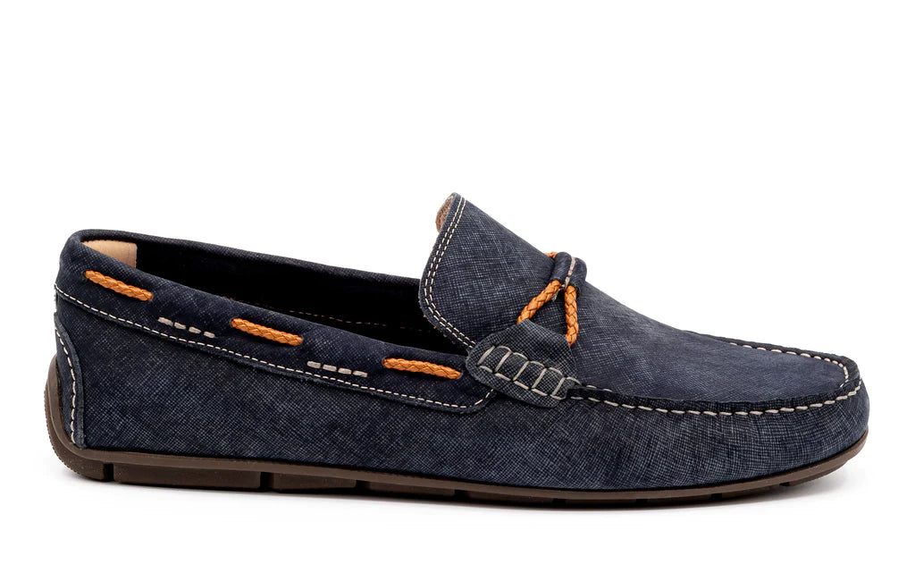 Martin Dingman Bermuda Nubuck Braided Bit Loafers