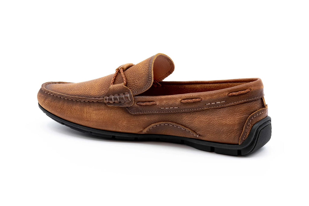 Martin Dingman Bermuda Pebble Grain Braided Bit Loafer