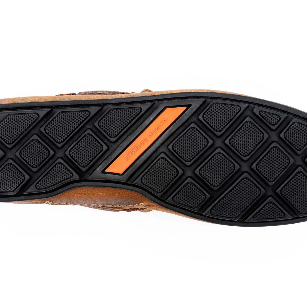 Martin Dingman Bermuda Pebble Grain Braided Bit Loafer