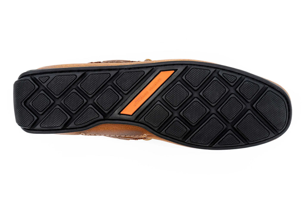 Martin Dingman Bermuda Pebble Grain Braided Bit Loafer