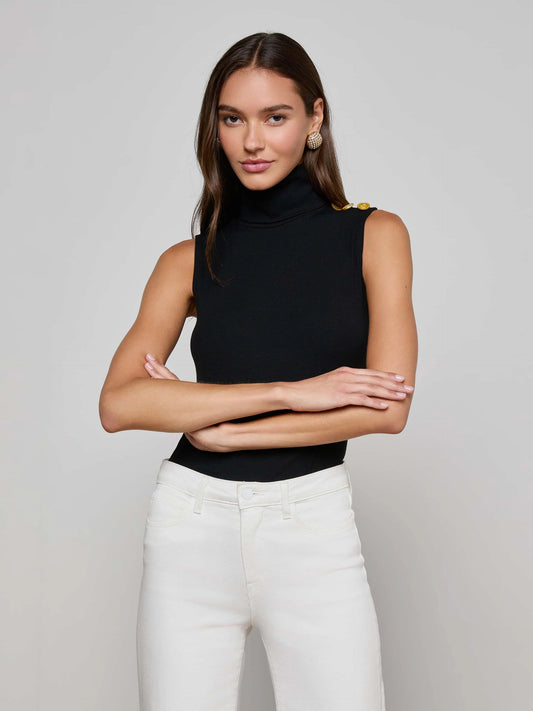 L'Agence Ceci Sleeveless Turtleneck