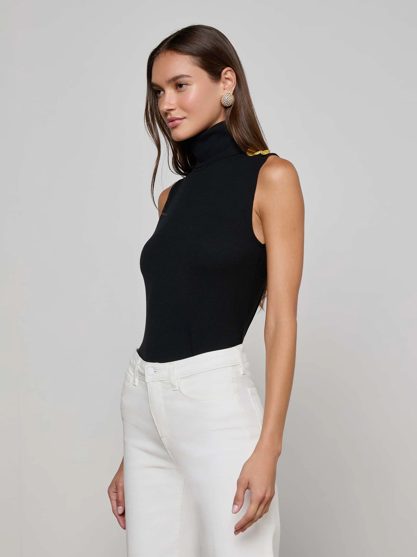 L'Agence Ceci Sleeveless Turtleneck