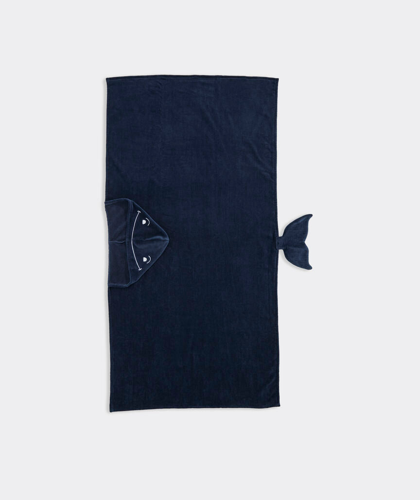Vineyard Vines Kids' Hooded Whale Towel