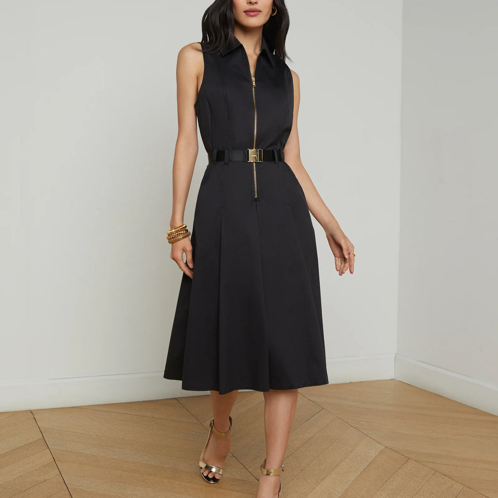 L'Agence  Kylo Poplin Shirt Dress
