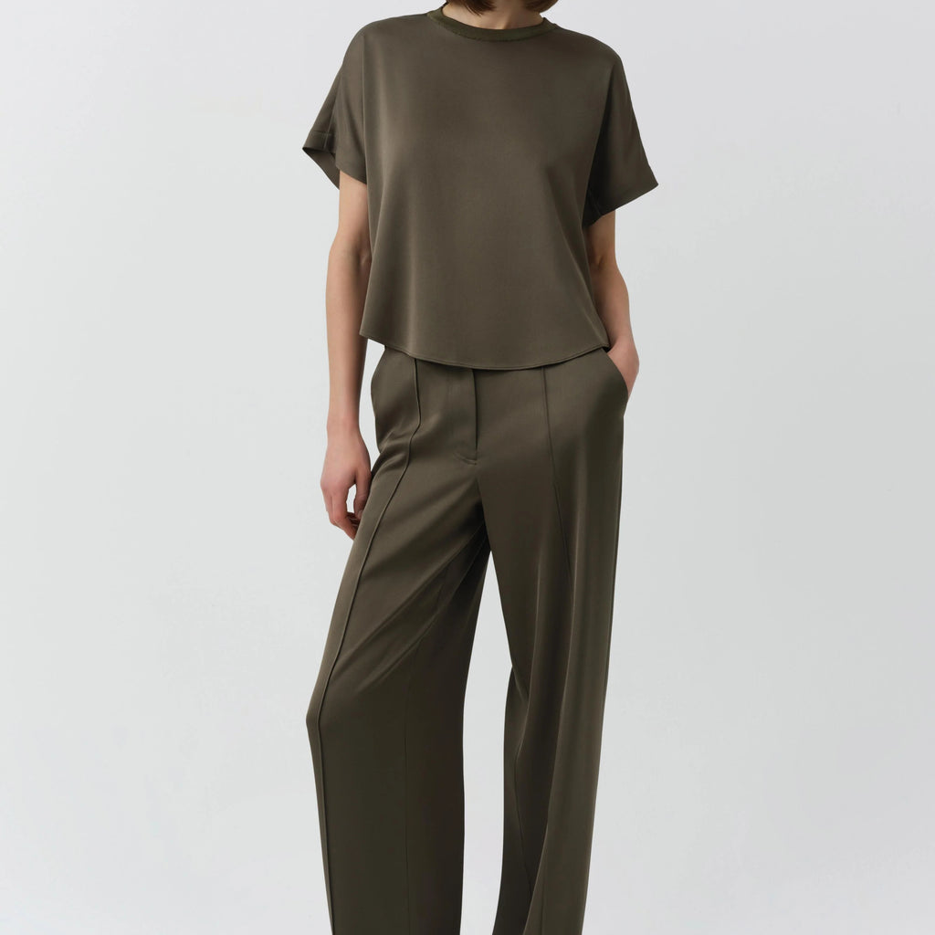 Simkhai Addy Satin Combo Tee