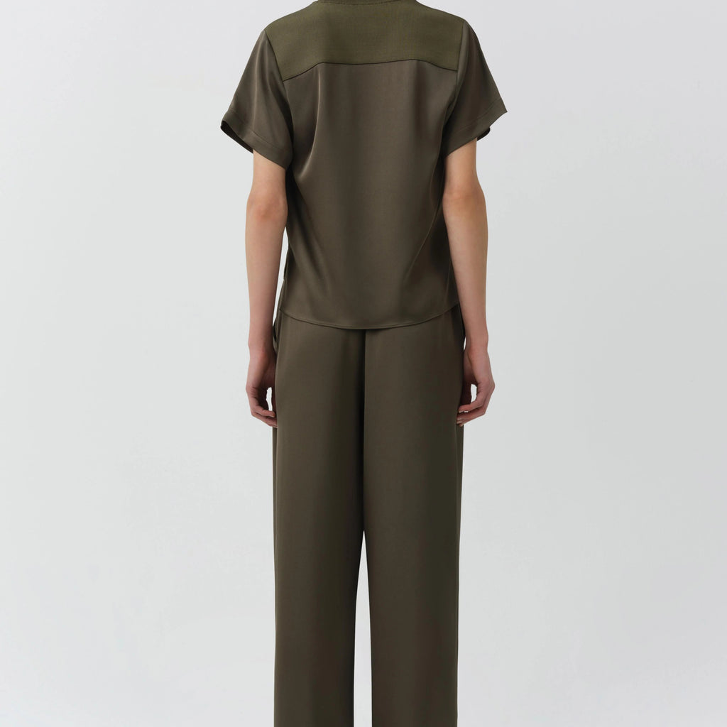 Simkhai Addy Satin Combo Tee