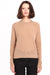 Minnie Rose Cashmere Frayed Edge Cropped Crew Neck Sweater