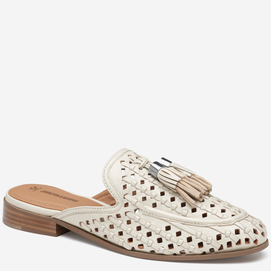 Johnston & Murphy Ali Woven Tassel Mule