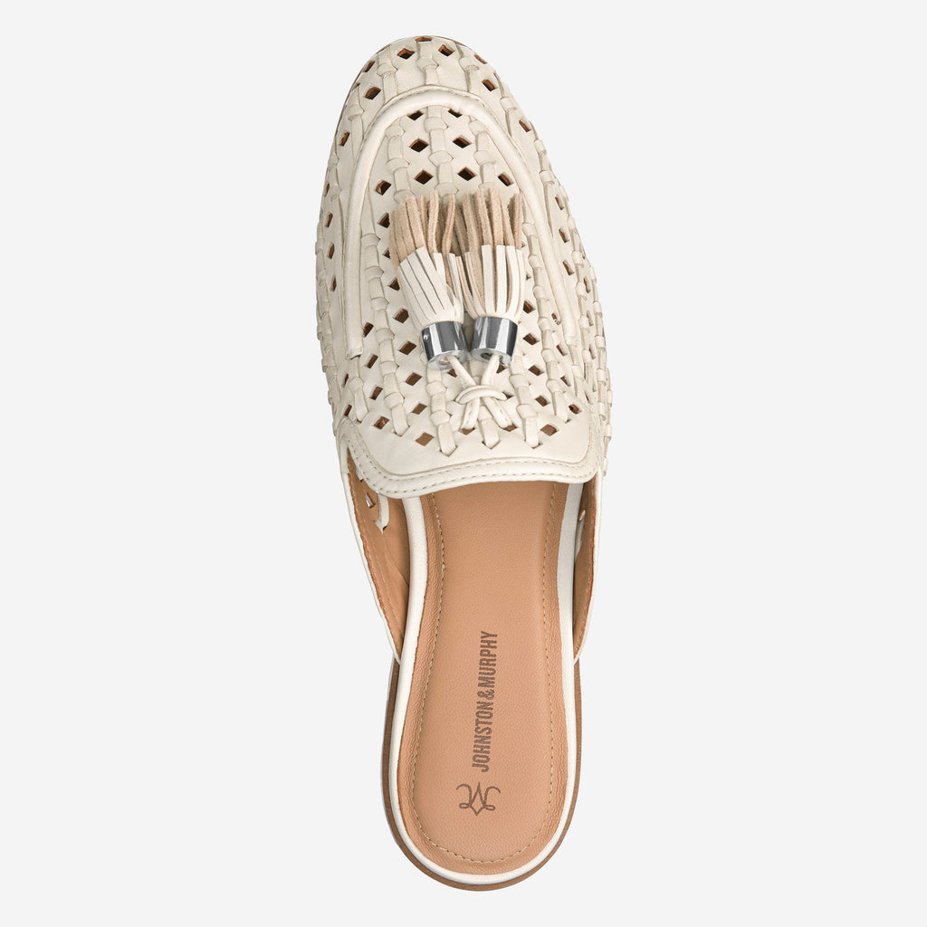 Johnston & Murphy Ali Woven Tassel Mule