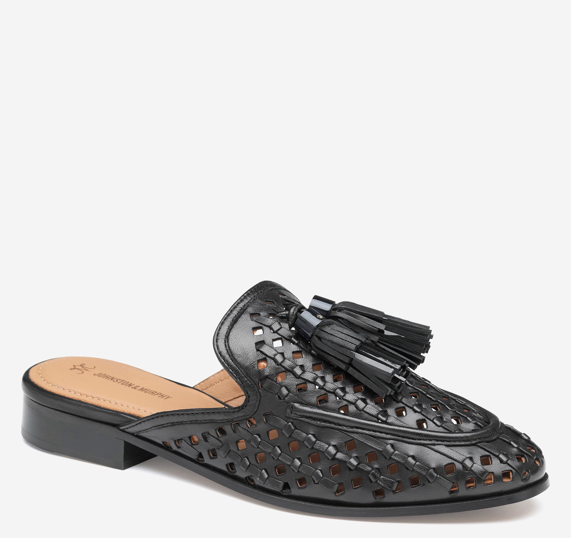 Johnston & Murphy Ali Woven Tassel Mule