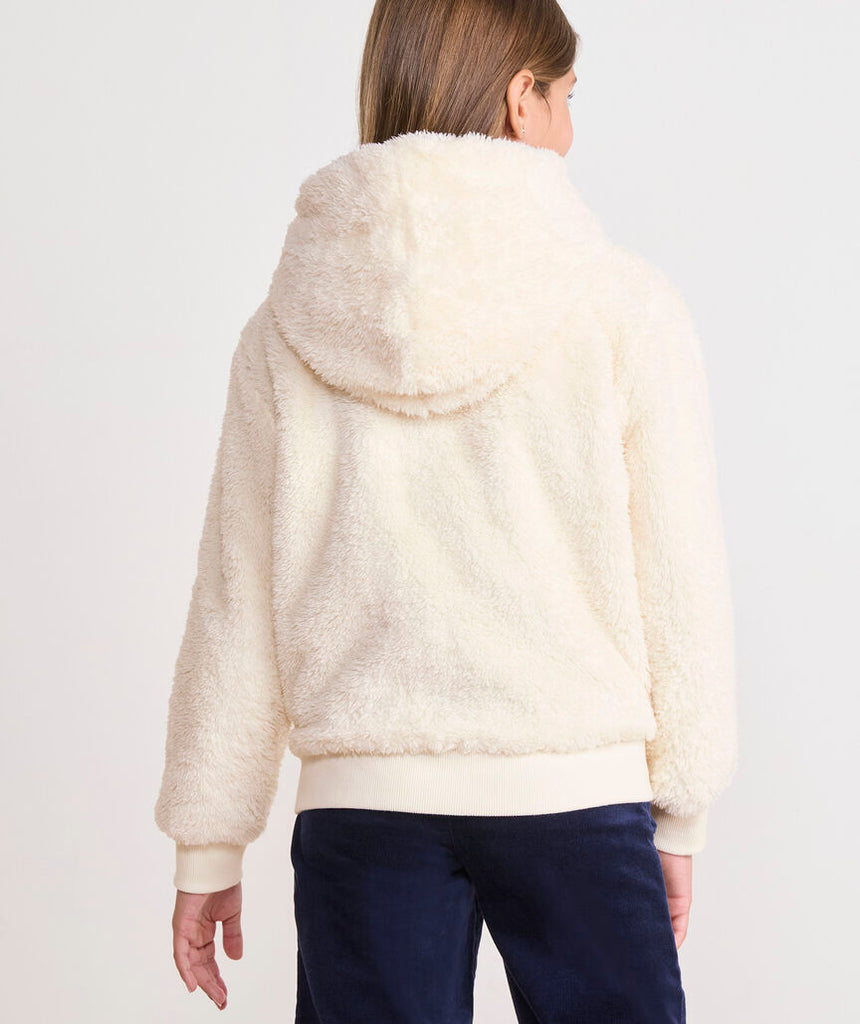 Vineyard Vines Girls' Teddy Fleece Full-Zip Hoodie