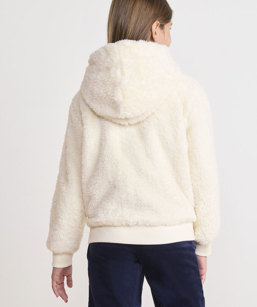 Vineyard Vines Girls' Teddy Fleece Full-Zip Hoodie