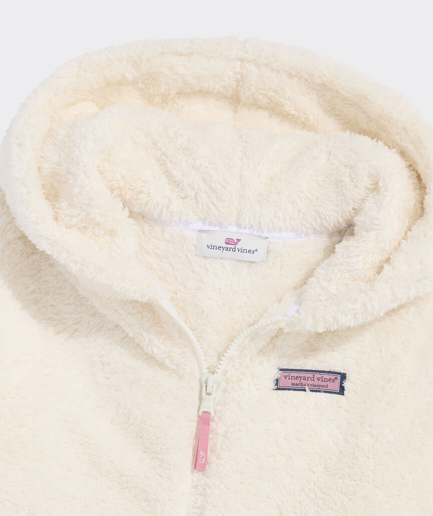 Vineyard Vines Girls' Teddy Fleece Full-Zip Hoodie