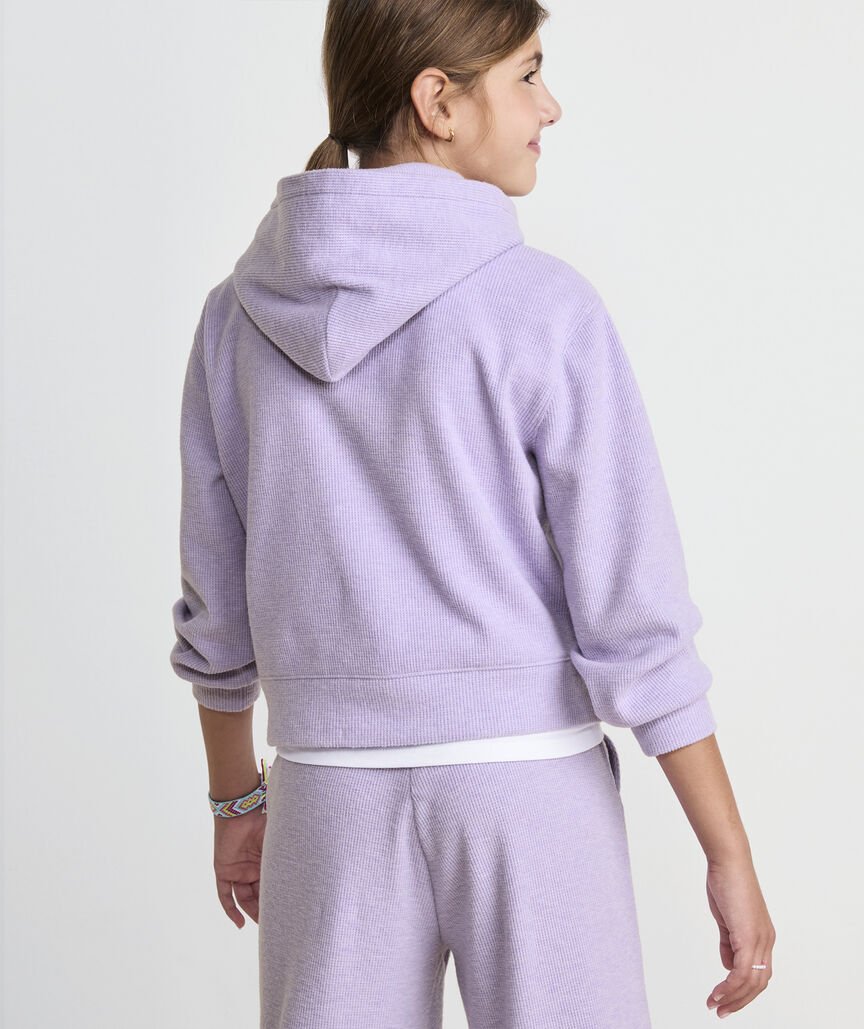 Vineyard Vines Girls' Waffle Hoodie