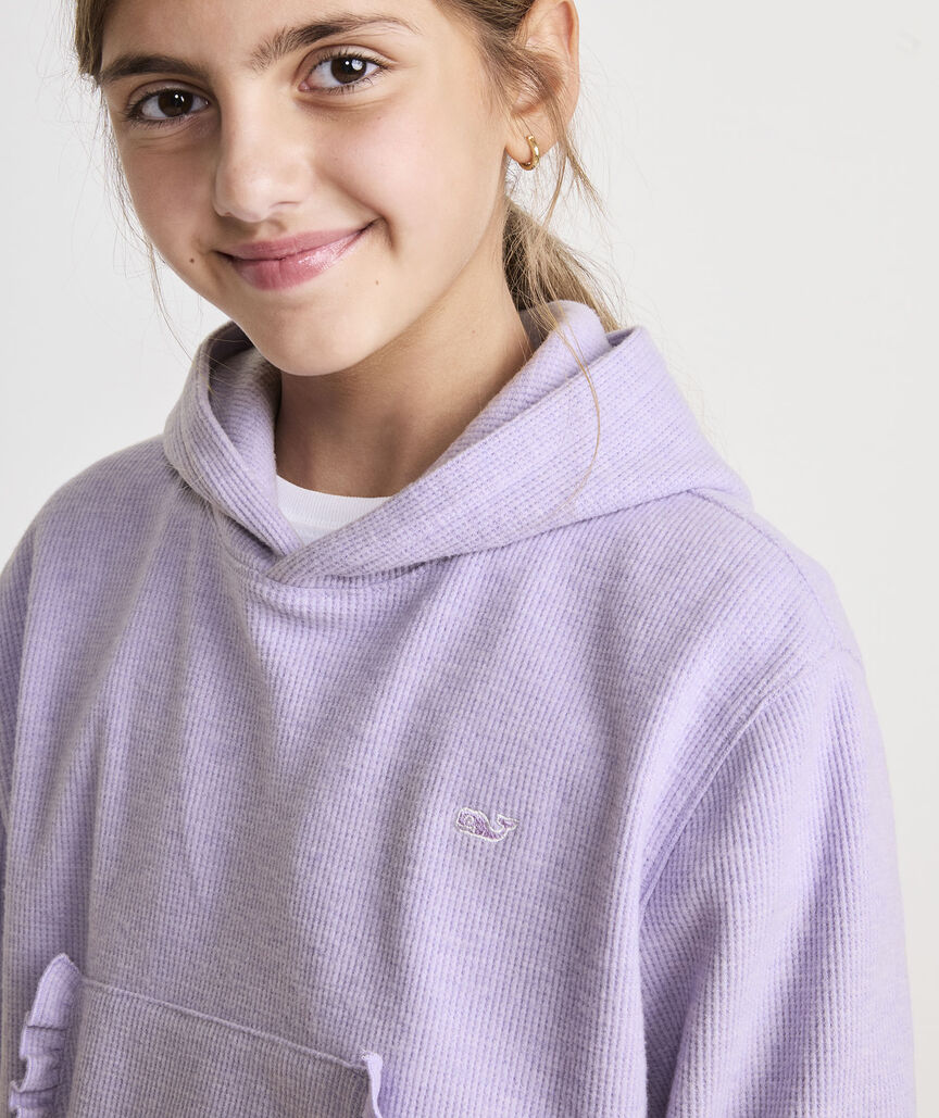 Vineyard Vines Girls' Waffle Hoodie