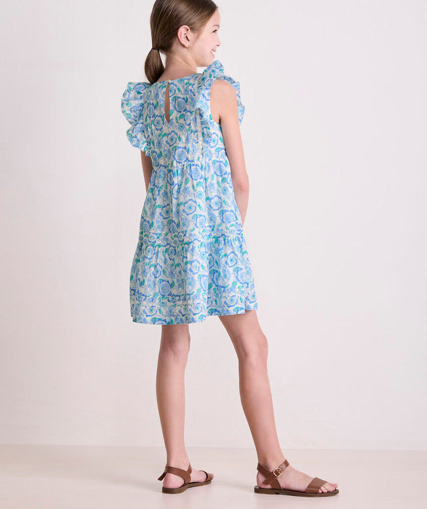 Vineyard Vines Girls' Reilly Ruffle Dress