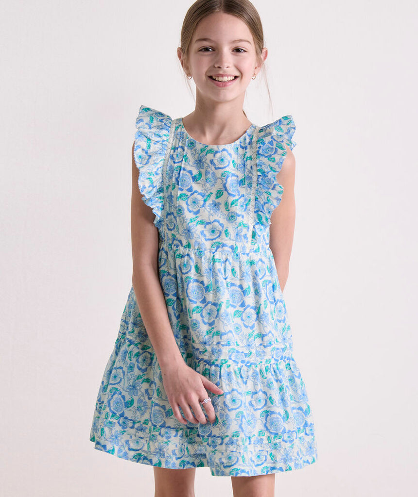 Vineyard Vines Girls' Reilly Ruffle Dress