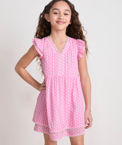 Vineyard Vines Girls' Nora Pintuck Dress