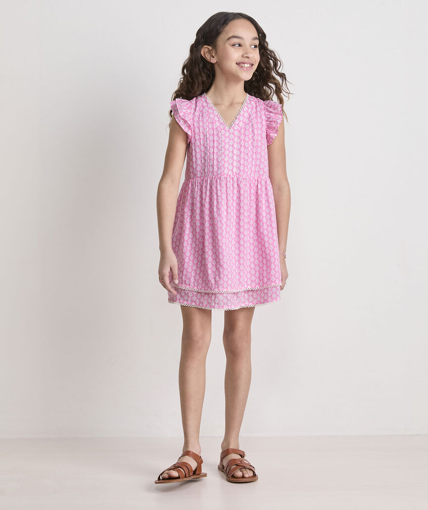 Vineyard Vines Girls' Nora Pintuck Dress