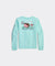 Vineyard Vines Girls' Soccer Whale Long-Sleeve Pocket Tee