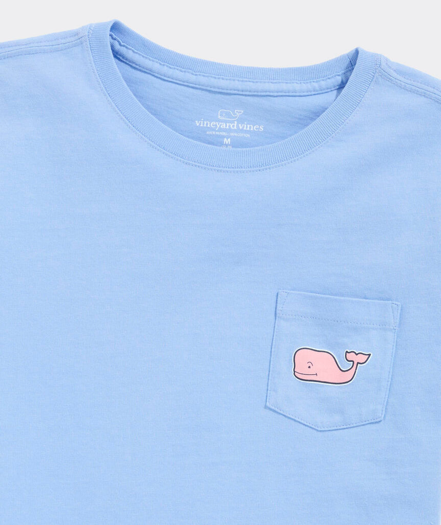 Vineyard Vines Girls' Whale Stickers Short-Sleeve Pocket Tee