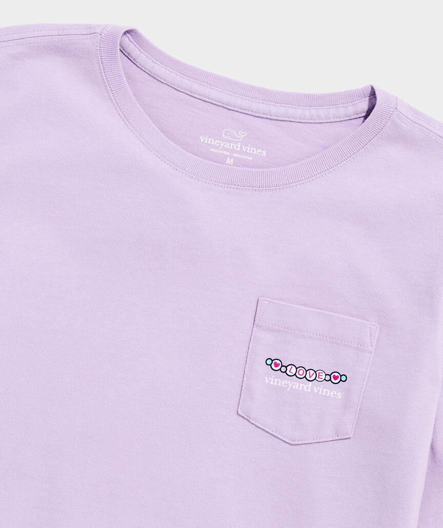 Vineyard Vines Girls' Pop Star Glitter Whale Long-Sleeve Pocket Tee