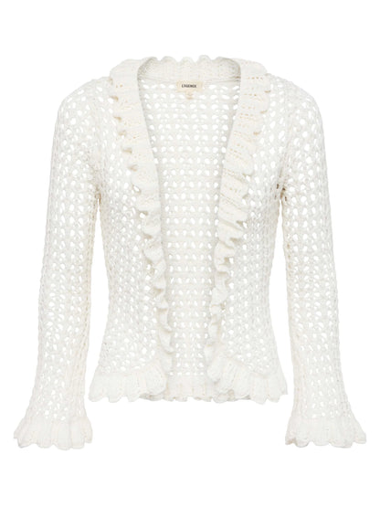 L'Agence Solaris Crocheted Cardigan