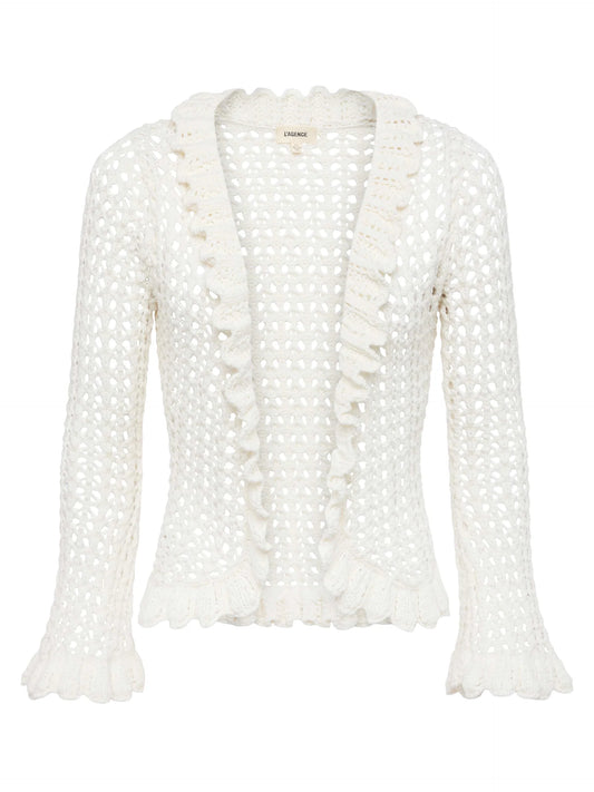 L'Agence Solaris Crocheted Cardigan