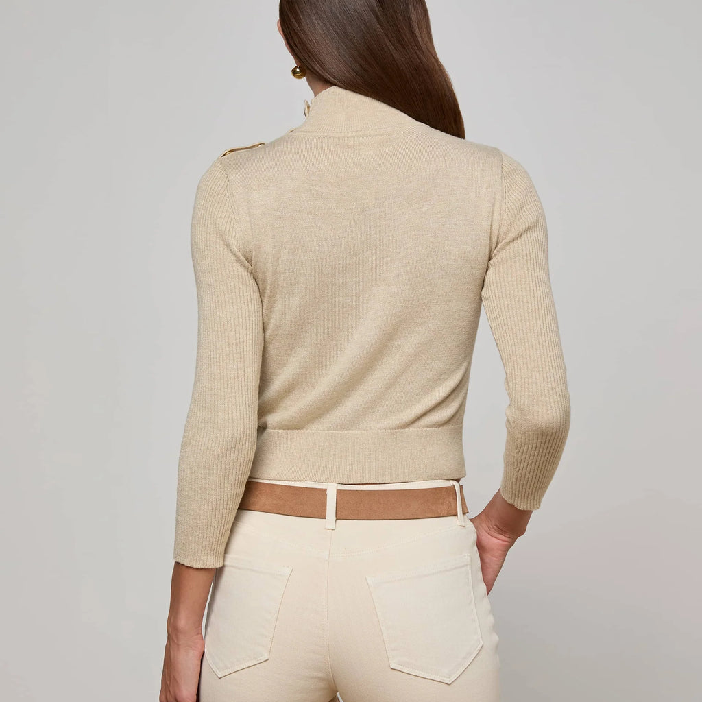L'Agence Kamdyn Mock-Neck Top