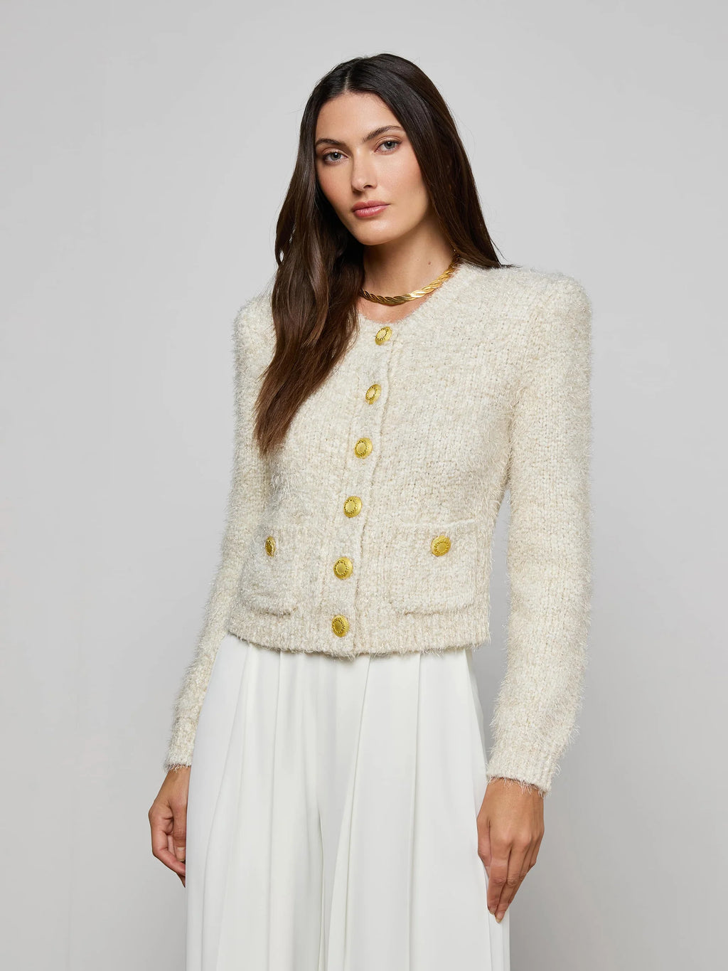 L'Agence Una Knit Cardigan