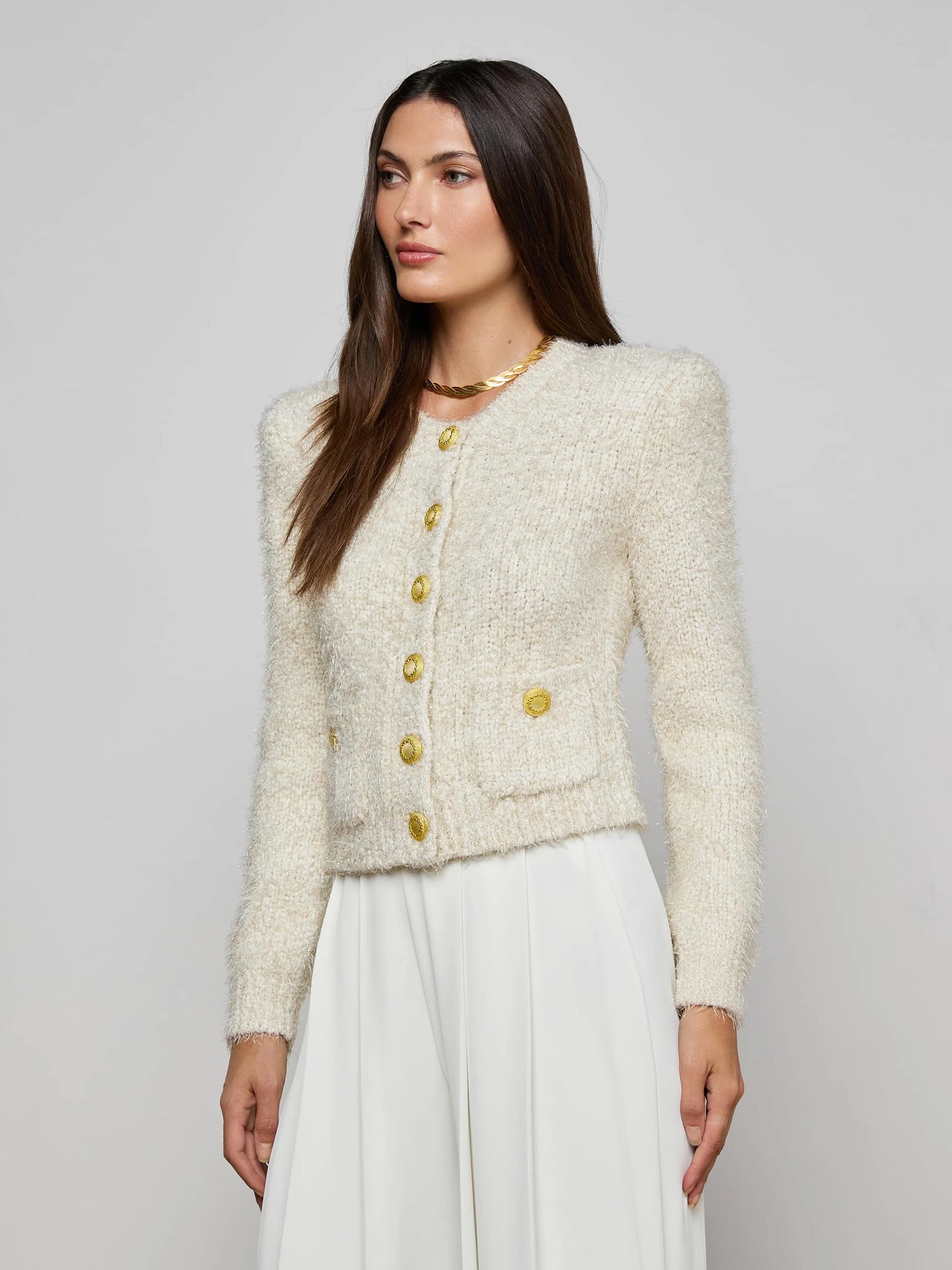 L'Agence Una Knit Cardigan