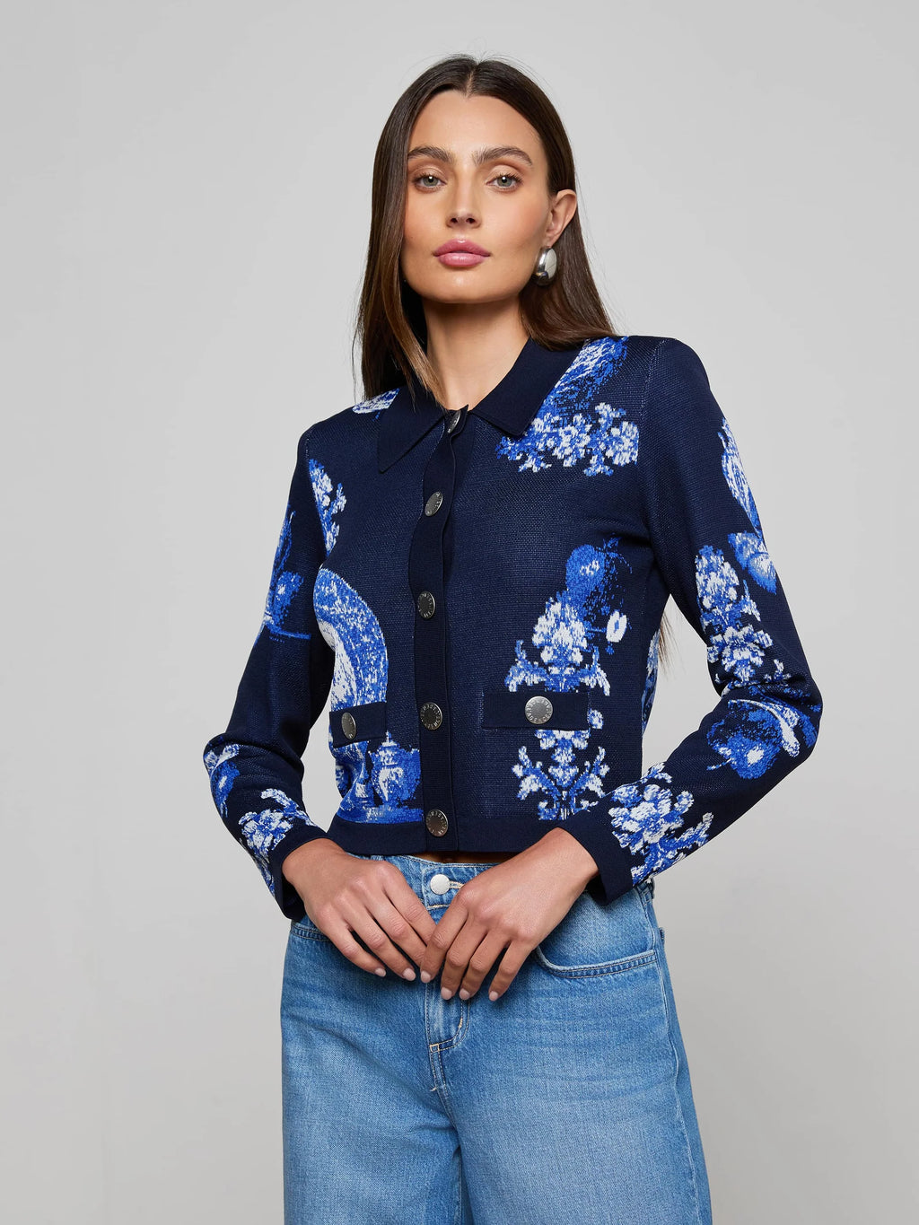 L'Agence Osiris Jacquard Cardigan