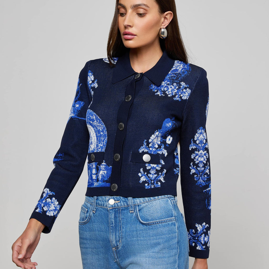 L'Agence Osiris Jacquard Cardigan