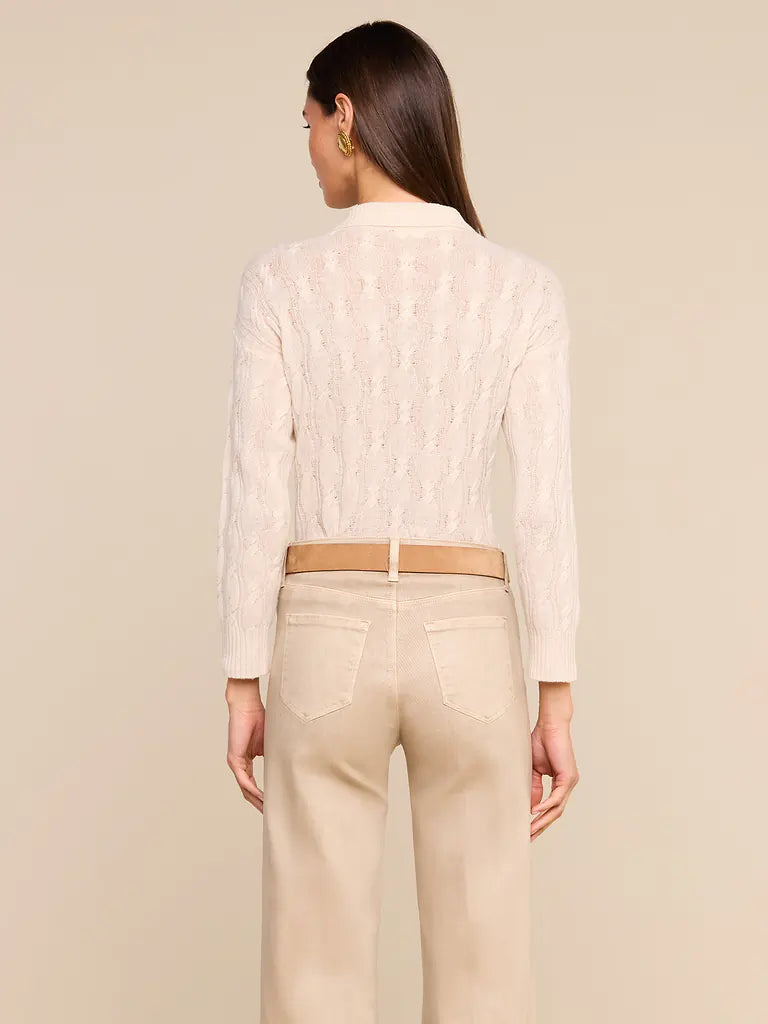L'Agence Airy Cable Knit Sweater