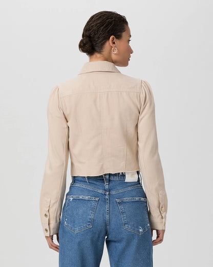 Paige Cropped Pacey Denim Jacket