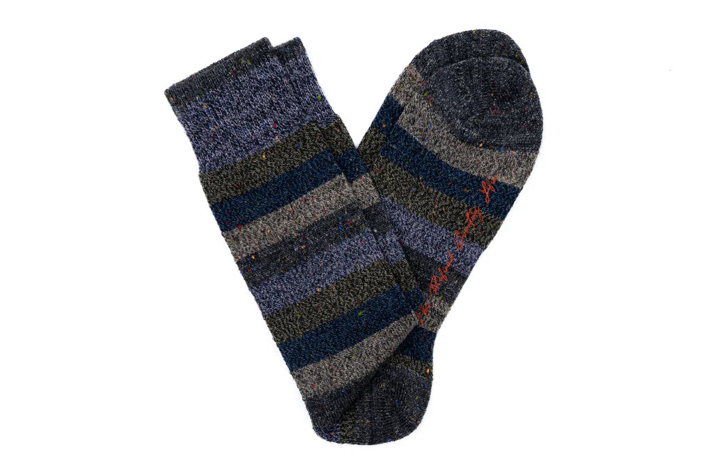 Martin Dingman Stripe Andean Alpaca Yarn Socks