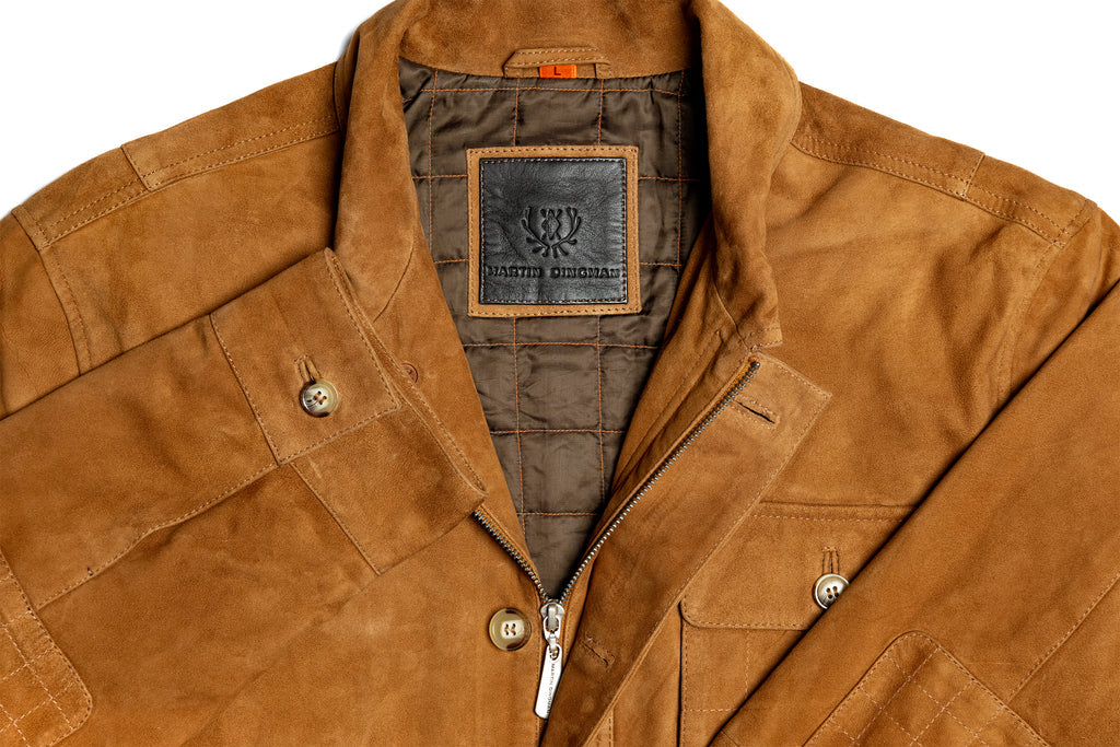 Martin Dingman Greystone Lightweight Goat Suede Safari Jacket